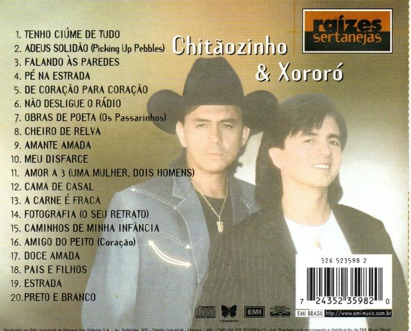 Cd Chitãozinho E Xoxoró - Raízes Sertanejas Vol 02 - EMI - Música